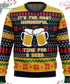 its the most wonderful time for a beer parody ugly christmas sweater 120 RvWgp