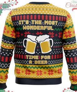 its the most wonderful time for a beer parody ugly christmas sweater 512 qRwP8