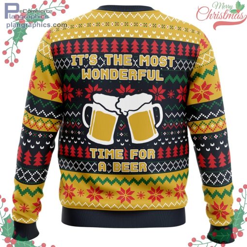 its the most wonderful time for a beer parody ugly christmas sweater 512 qRwP8