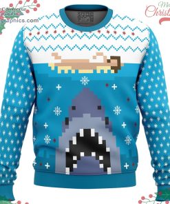 jaws ugly christmas sweater 119 QLRHn