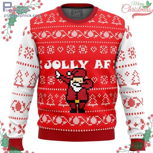 jolly af ugly christmas sweater 115 6Yqvu
