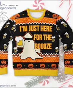just here for the booze ugly christmas sweater 92 3gwNN