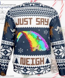 just say neigh christmas sweater 244 c6kFy