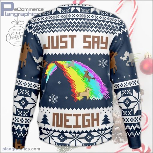 just say neigh christmas sweater 244 c6kFy
