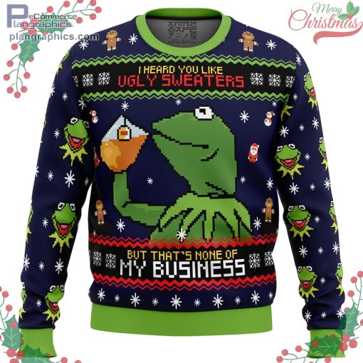kermit the frog ugly christmas sweater 110 pVtdP