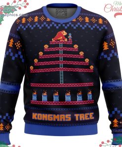 kongmas tree king kong ugly christmas sweater 108 M4uSb