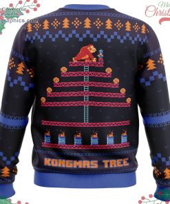 kongmas tree king kong ugly christmas sweater 509 yD72K