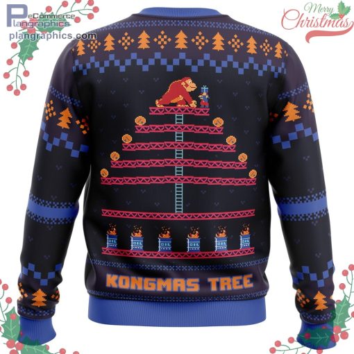 kongmas tree king kong ugly christmas sweater 509 yD72K