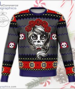 lady dead day ugly christmas sweater 78 Iyily