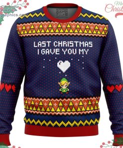 last christmas i gave you my heart zelda ugly christmas sweater 107 kLnwn