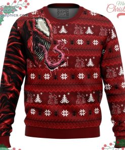 let there be christmas carnage marvel ugly christmas sweater 105 g9CnK