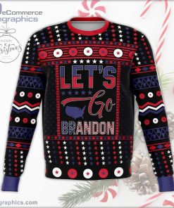 lets go brandon ugly christmas sweater 74 KG4PD
