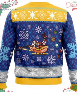 mega merry christmas mega man ugly christmas sweater 508 fL36u