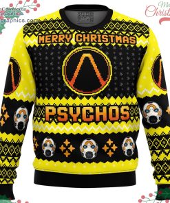 merry christmas psychos borderlands ugly christmas sweater 98 JiJk0