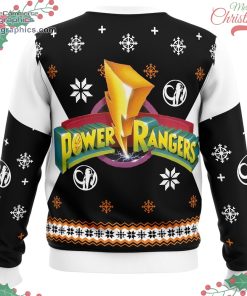 mighty morphin power rangers black ugly christmas sweater 669 IS6UO