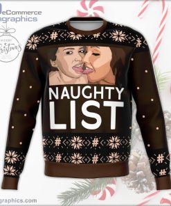 naughty list girls ugly christmas sweater 64 PFBHk