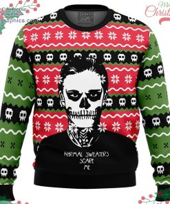 normal sweaters scare me american horror story ugly christmas sweater 75 TEE1L