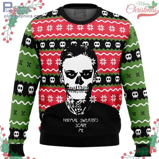 normal sweaters scare me american horror story ugly christmas sweater 75 TEE1L