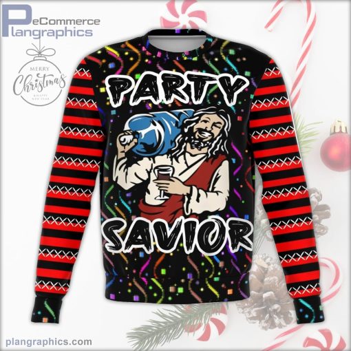 party savior ugly christmas sweater 53 UeOky
