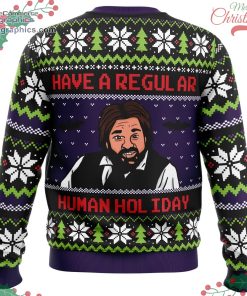 regular human holiday what we do in the shadows ugly christmas sweater 503 6R8mR