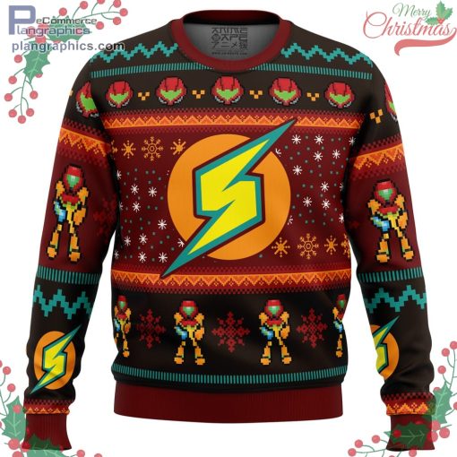 samus metroid ugly christmas sweater 59 LKF5T
