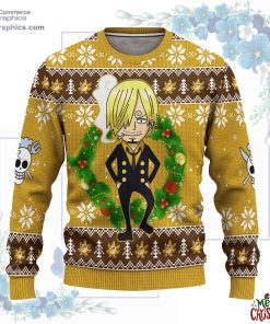 sanji one piece anime ugly christmas sweater 221 AqDXe