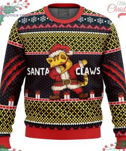 santa claws ugly christmas sweater 57 8ZBdZ