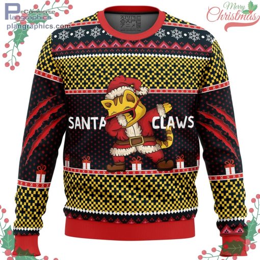 santa claws ugly christmas sweater 57 8ZBdZ