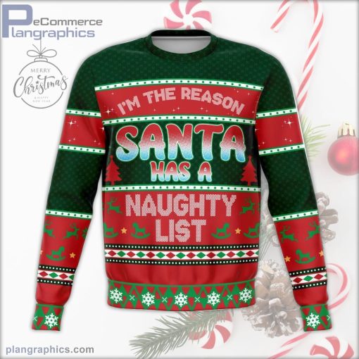 santa naughty list ugly christmas sweater 37 dRsyS