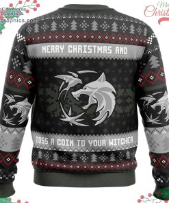santa witcher the witcher ugly christmas sweater 497 eGatN