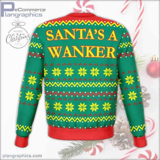 santas wanker offensive ugly christmas sweater 183 QgxrV