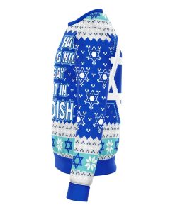 say it in yiddish funny ugly christmas sweater 328 bfxlI