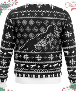 skeleton christmas jurassic park ugly christmas sweater 644 uetwY