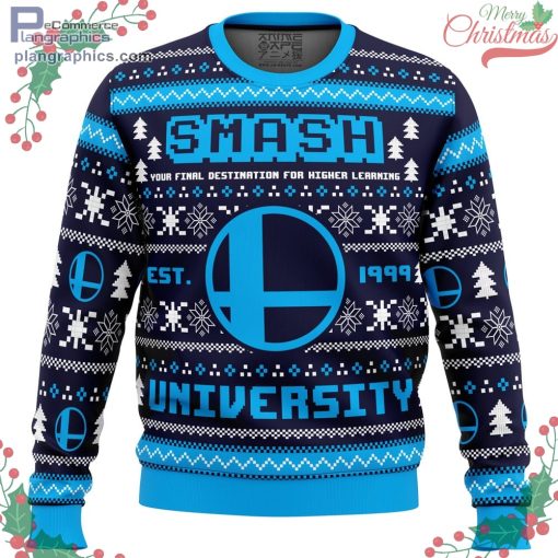 smash university super smash bros ugly christmas sweater 47 RC3Tg