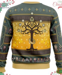 spend christmas in fellowship the lord of the rings ugly christmas sweater 642 r8cPo