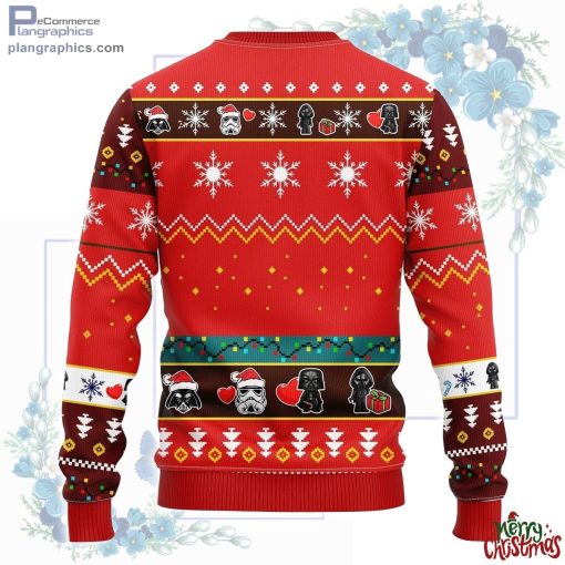 star wars cute ugly christmas sweater red 344 tlglL