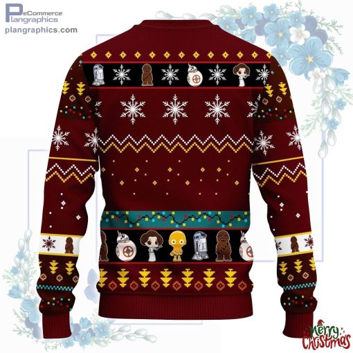 star wars trips ugly christmas sweater brown red 336 NeN9x