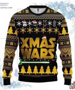 star wars yellow ugly christmas sweater 131 odtp8