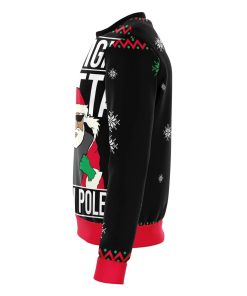 straight outta north pole funny ugly christmas sweater 324 ASTeX