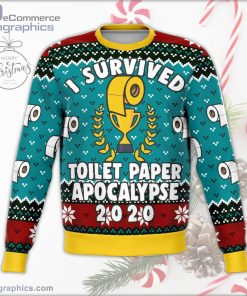 survived 2020 apocalypse ugly christmas sweater 23 t90B0