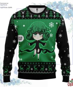 tatsumaki one punch man anime ugly christmas sweater 103 EnKk2