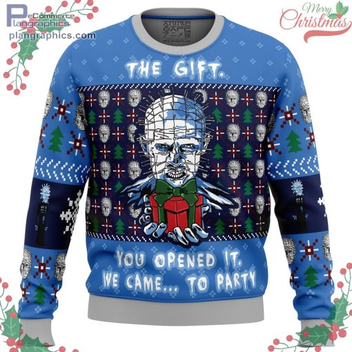 the gift hellraiser ugly christmas sweater 37 ooXUe