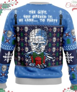 the gift hellraiser ugly christmas sweater 489 LgD4d