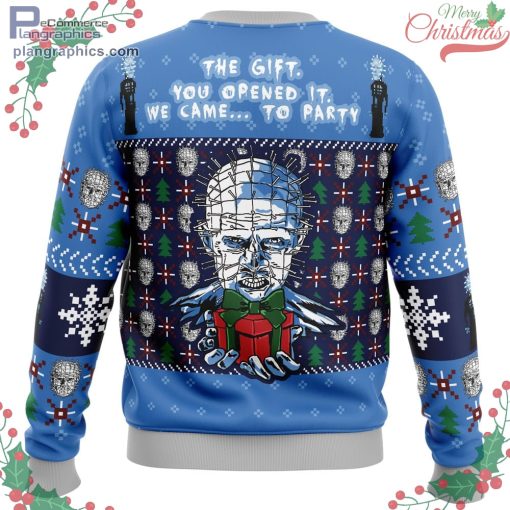 the gift hellraiser ugly christmas sweater 489 LgD4d