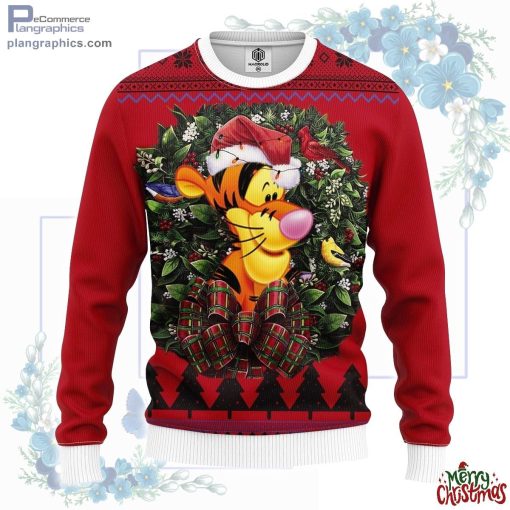 tiger pooh noel mc ugly christmas sweater ugly christmas sweater 78 eAUbG