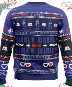 timey wimey doctor who ugly christmas sweater 483 W28Il