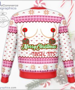 tinsel tits funny ugly christmas swater 168 VME2n