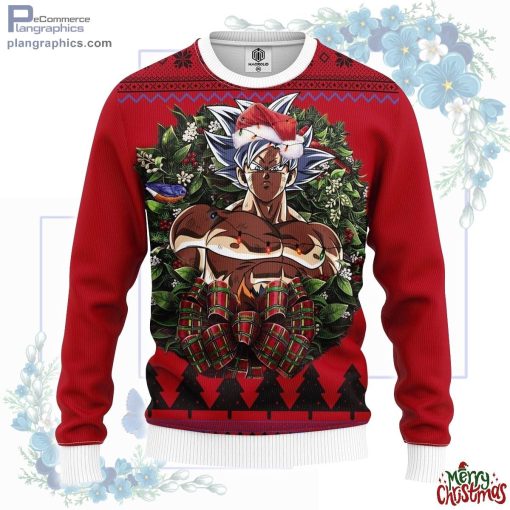 ultra instinct goku noel mc ugly christmas sweater 50 qd6ts