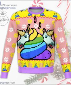 unicorn poo ugly christmas sweater 11 VPoKK