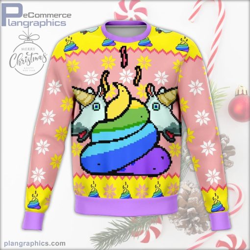 unicorn poo ugly christmas sweater 11 VPoKK